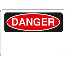 Blank Danger Sign