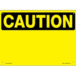 Blank Caution Sign