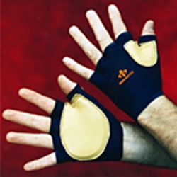 Fingerless Leather Impact Glove