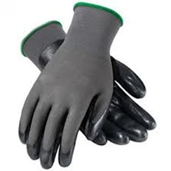 Black Foam Nitrile on Gray Nylon