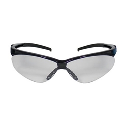 Adversary Clear Lens Black Frame Safety Glass