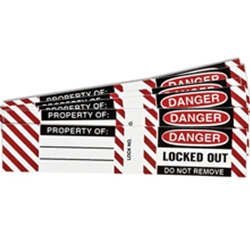 Steel Padlock Vinyl Label 6/Pack