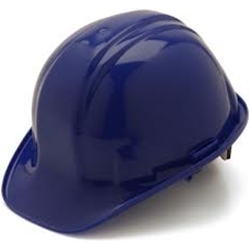 Standard Shell 4 Pt Ratchet Suspension Hard Hat Blue
