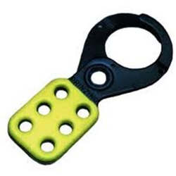 1" Steel Yellow Lockout Hasps