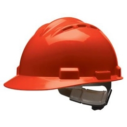 Red North Hard Hat w/ Ratchet Suspension