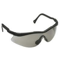 QC Black Spatula Temple Smoke Lens Safety Glass