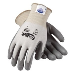 G-Tek White Gray PU Palm Dip