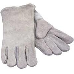 Gray Cowhide Welder 14"