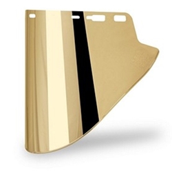 Lexan 10" x 18.5" x .07 Gold Faceshield
