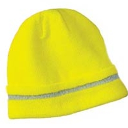 High Viz Lime Knit Beanie