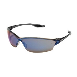 Law Plus Black Frame Blue Mirror Lens