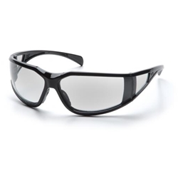Exeter Glossy Black Clear Anti-Fog Lens