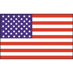 American Flag Hard Hat Sticker