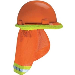 Orange Nylon Sun Shade w/ Stripe