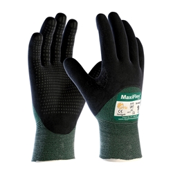 Maxiflex Cut Nitrile Dotted w/ reinforced thumb green EN4331