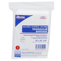 Pac-Kit 4-007 Non-Woven Triangular Bandage with 2 Fastening Hooks