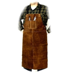 Weld Rite Premium Brown Split Cowhide Bib Apron 24" x 36"
