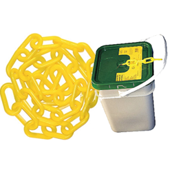 2" Plastic Yellow Chain 160' Pail