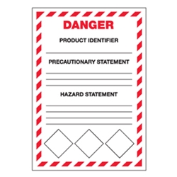 GHS Secondary Container Labels - Danger