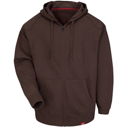 Men's Full Zip Hoodie Bark Brown