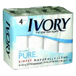 Ivory Bar Soap 4 Bars/Pack