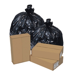 43" x 47" Black Roll Trash Can Liner