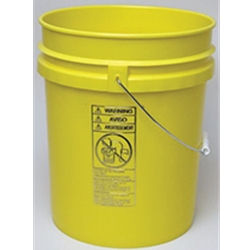 5 Gallon Plastic Pail Yellow