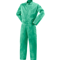 Green 9 oz FR Cotton Coveralls 6X