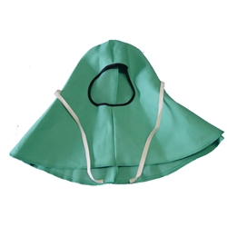 Green FR Cotton Open Faced Hood