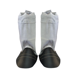 Gray Split Leather and Rubber Deluxe Spring Leggings X