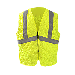 Economy Class 2 Lime Break away Mesh Velcro Vest