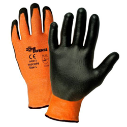 Zone Defense Orange HPPE Shell with Black Polyurethane Coating