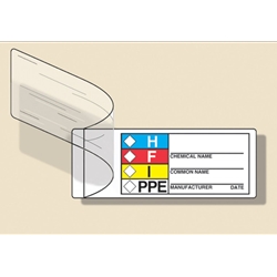 Self-Laminating HMCIS Safety Labels