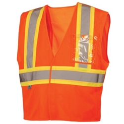 Type R - Class 2 Hi-Vis Orange Safety Vest