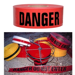 Reinforced Danger Tape 3"x500'