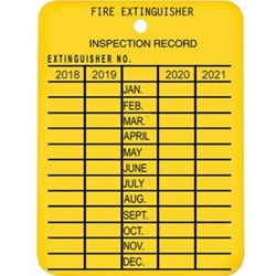 Plastic 4-Year Inspection Tag