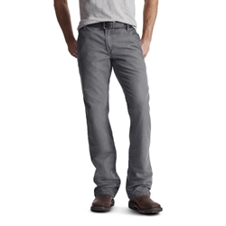 Ariat Mens FR M4 Low Rise Workhorse Pant Gray