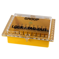 Safety System Hinged Lid Group Lockout Box