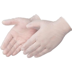 DURASKIN® CLEAR VINYL DISPOSABLE GLOVES