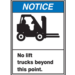 ANSI Notice Sign