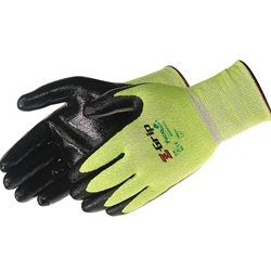 Z-Grip A4 Hi-Viz 13G Glove, Black Nitrile Coating