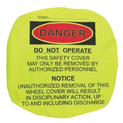 Steering Wheel Lockout Cover Hi-Viz Lime