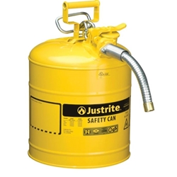 5 Gal Yellow, Steel w 1" Hose-
