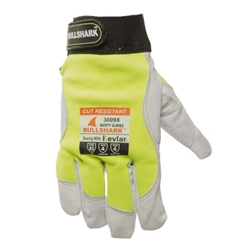 BULLSHARK™ HI-VIZ DOUBLE PALM MECHANICS GLOVE