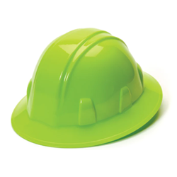 Full Brim Hard Hat High Vis Lime