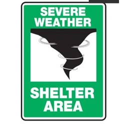 Severe Weather Safety Sign