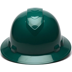 Ridgeline Full Brim Class E Green Hard Hat