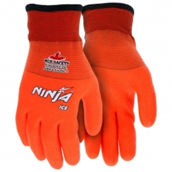 Ninja® Ice Insulated Work Gloves 15-Gauge Black Nylon