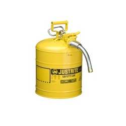 5-Gal. AccuFlow™ steel safety can w/ 1" hose Yellow