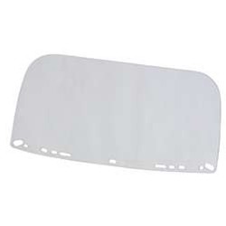 Flat acetate visor Clear